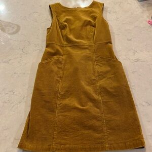 Boden Mustard Corduroy Dress